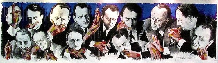 L’artiste Carlo Maiolini a créé une fresque “L’expression artistique dans la gestuelle d’André Malraux”