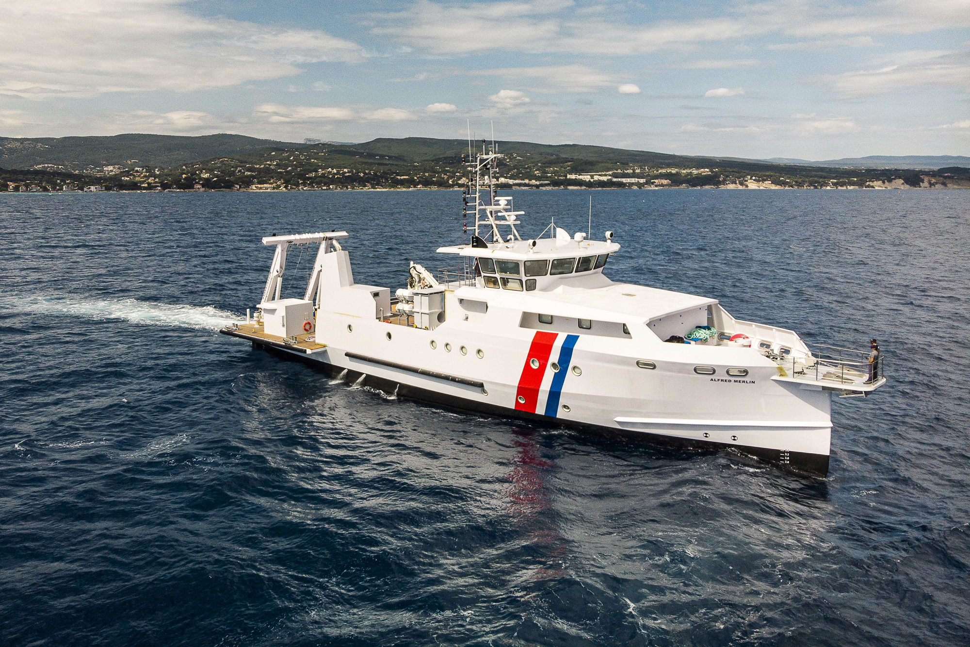 Baptème de l’Alfred Merlin, nouveau bateau du DRASSM pour l’ archéologie sous-marine