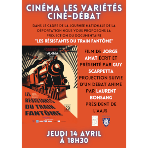 Projection du film les “Résistants  du train fantôme” de  Jorge Amat
