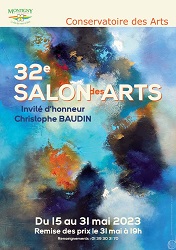 Christophe Baudin invité d’honneur du 32e Salon des Arts à Montigny-le-Bretonneux, le 31 mai.