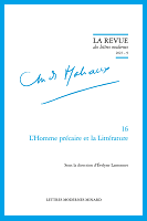 Parution du N° 16 de La Revue des lettres modernes “L’Homme précaire et la Littérature”